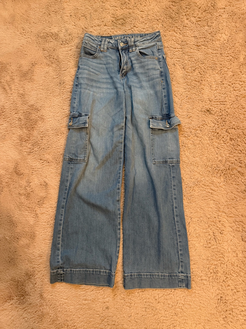 American Eagle Outfitters blue cargo jean